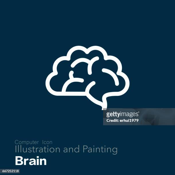 illustrazioni stock, clip art, cartoni animati e icone di tendenza di cervello - cervello umano