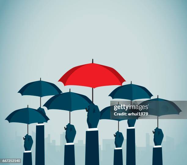 individuality - insurance agent stock illustrations