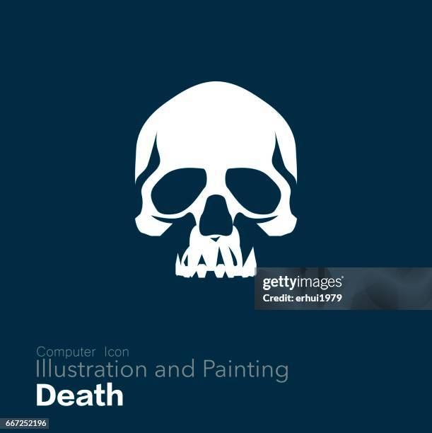 ilustraciones, imágenes clip art, dibujos animados e iconos de stock de cráneo humano, - skull