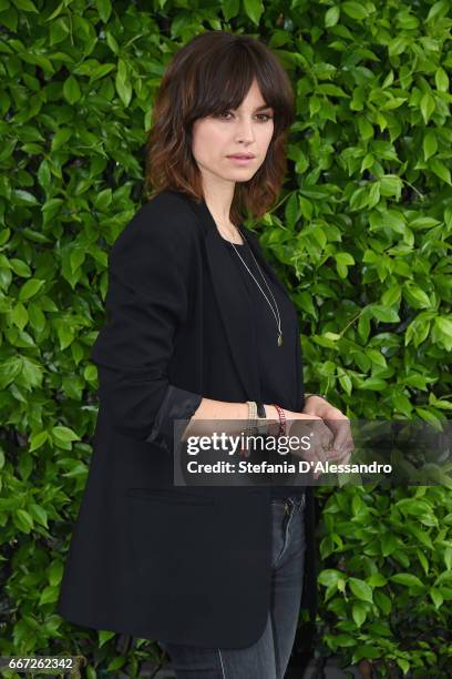 Actress Kasia Smutniak attends a photocall for 'Moglie E Marito' on April 11, 2017 in Milan, Italy.