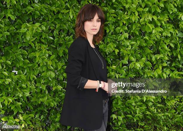 Actress Kasia Smutniak attends a photocall for 'Moglie E Marito' on April 11, 2017 in Milan, Italy.