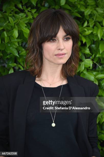 Actress Kasia Smutniak attends a photocall for 'Moglie E Marito' on April 11, 2017 in Milan, Italy.