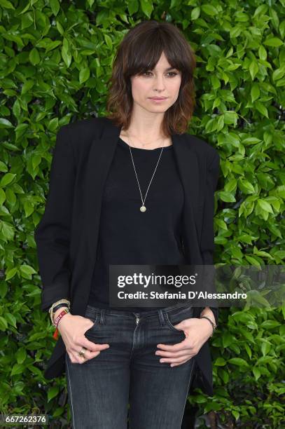 Actress Kasia Smutniak attends a photocall for 'Moglie E Marito' on April 11, 2017 in Milan, Italy.