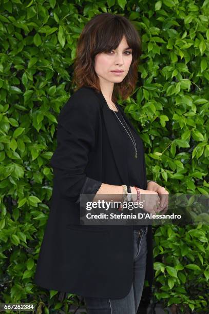 Actress Kasia Smutniak attends a photocall for 'Moglie E Marito' on April 11, 2017 in Milan, Italy.