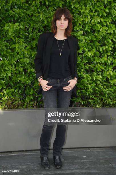 Actress Kasia Smutniak attends a photocall for 'Moglie E Marito' on April 11, 2017 in Milan, Italy.