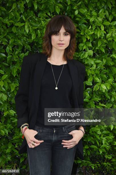 Actress Kasia Smutniak attends a photocall for 'Moglie E Marito' on April 11, 2017 in Milan, Italy.