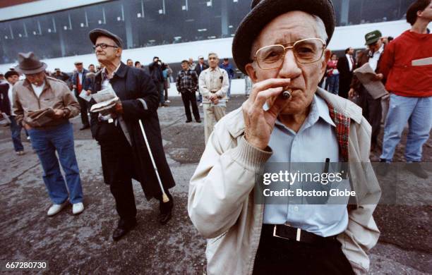 Joseph LaBollita of Dorchester used to go to Suffolk Downs, but now drives to the Rockingham Park Racetrack in Salem, N.H. On April 25, 1990.