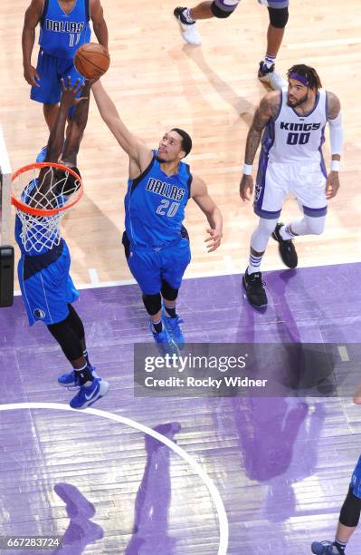 Hammons of the Dallas Mavericks rebounds against the Sacramento Kings on April 4, 2017 at Golden 1 Center in Sacramento, California. NOTE TO USER:...