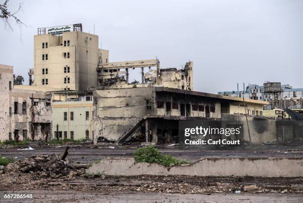 Al-Salam Hospital lies in ruins after being destroyed during fighting between Iraqi forces and Islamic State, on April 11, 2017 in Mosul, Iraq. Large...