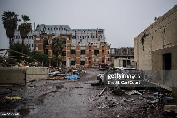 Al-Salam Hospital lies in ruins after being destroyed during fighting between Iraqi forces and Islamic State, on April 11, 2017 in Mosul, Iraq. Large...