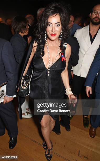 Nancy Dell'Olio attends Terrence Higgins Trust: The Auction in support of people living with HIV at Christie's on April 11, 2017 in London, England.