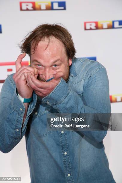 Thilo Prothmann attends the premiere of the film 'Gaby Koester - Ein Schnupfen haette auch gereicht' at Residenz Kino on April 11, 2017 in Cologne,...