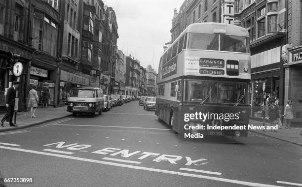 Scenes from Grafton Street, Dublin, circa June 1971 .