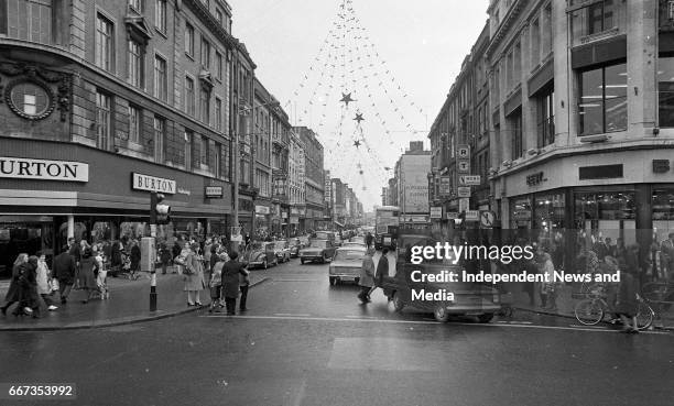 Scenes from Talbot Street and North Earl Street, Dublin, .