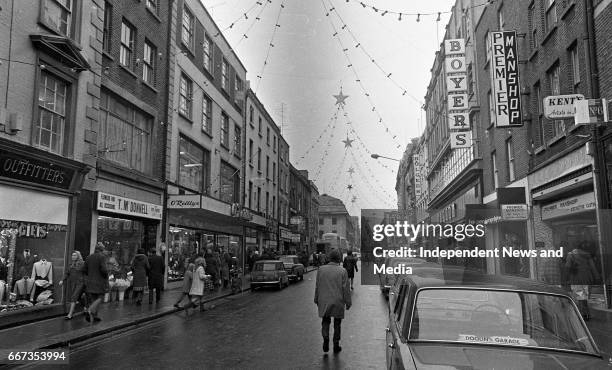 Scenes from Talbot Street and North Earl Street, Dublin, .