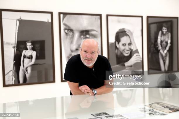 Photographer Peter Lindbergh during his exhibition 'From Fashion to Reality' at Kunsthalle der Hypo-Kulturstiftung on April 11, 2017 in Munich,...