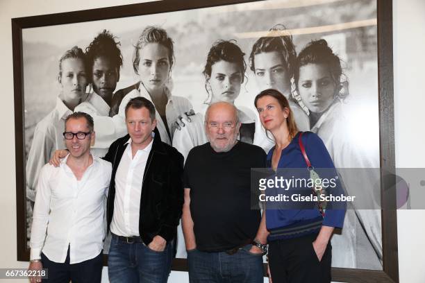 Roger Diederen, director Kunsthalle Muenchen, Thierry-Maxime Loriot, Photographer Peter Lindbergh and Emily Ansenk, director Kunsthalle Rotterdam...