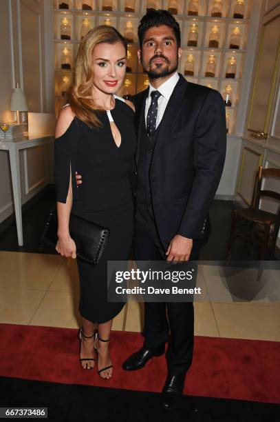 Cast member Katherine Jenkins and husband Andrew Levitas attend the press night after party for the English National Opera's production of Rodgers &...