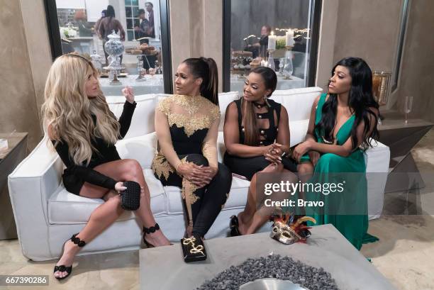 Chateau She Did That" Episode 920 -- Pictured: Kim Zolciak-Biermann, Sheree Whitfield, Phaedra Parks, Porsha Williams --