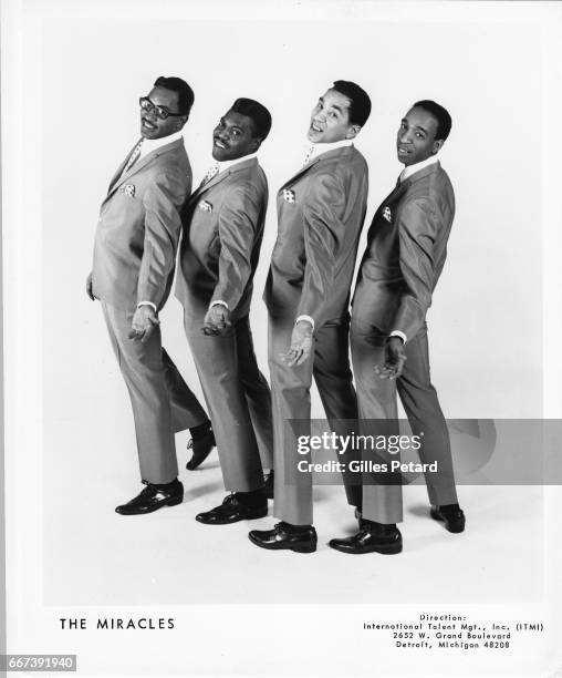 Smokey Robinson and the Miracles, studio portrait, United States, 1965.