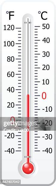 ilustrações de stock, clip art, desenhos animados e ícones de weather thermometer isolated on white vector - fahrenheit