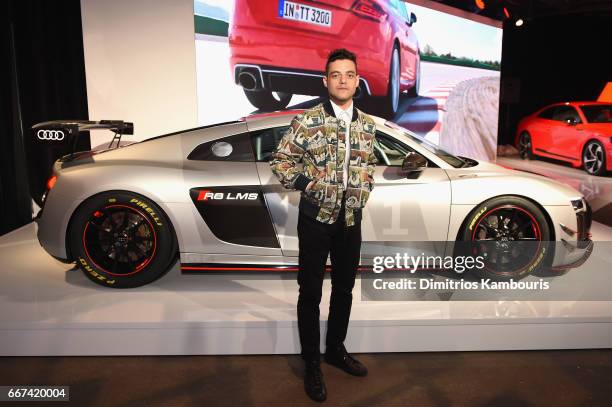 Actor Rami Malek attends the Audi Sport exclusive launch event at Highline Stages on April 11, 2017 in New York City.