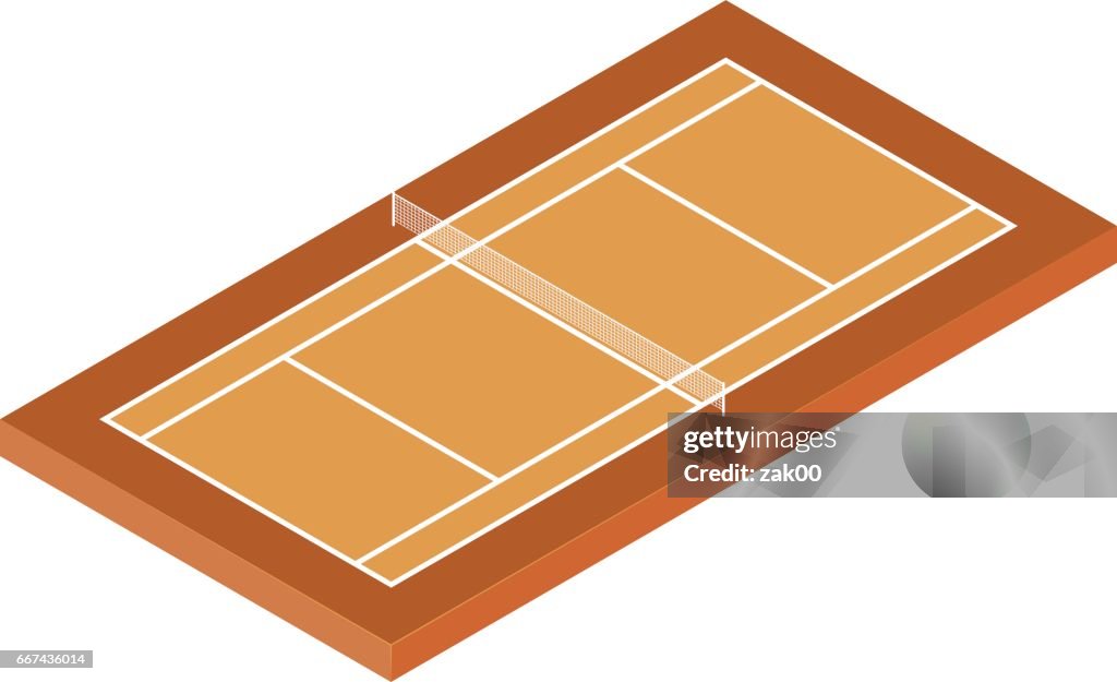 Isometric Tennis Court