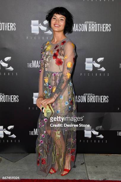 Julia Fae attends the premiere of "The Mason Brothers" at the Egyptian Theatre on April 11, 2017 in Hollywood, California.