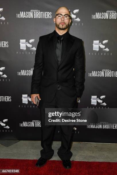 Gregory Gordon attends the premiere of "The Mason Brothers" at the Egyptian Theatre on April 11, 2017 in Hollywood, California.