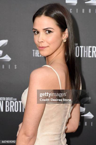 Actress Erica Souza attends the premiere of "The Mason Brothers" at the Egyptian Theatre on April 11, 2017 in Hollywood, California.