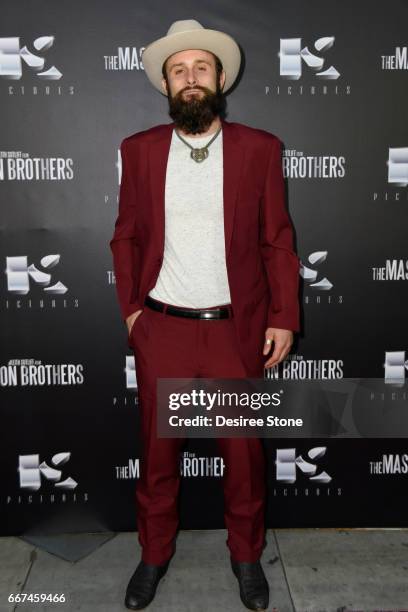 Actor Matt Webb attends the premiere of "The Mason Brothers" at the Egyptian Theatre on April 11, 2017 in Hollywood, California.