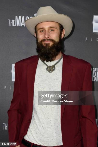 Actor Matt Webb attends the premiere of "The Mason Brothers" at the Egyptian Theatre on April 11, 2017 in Hollywood, California.