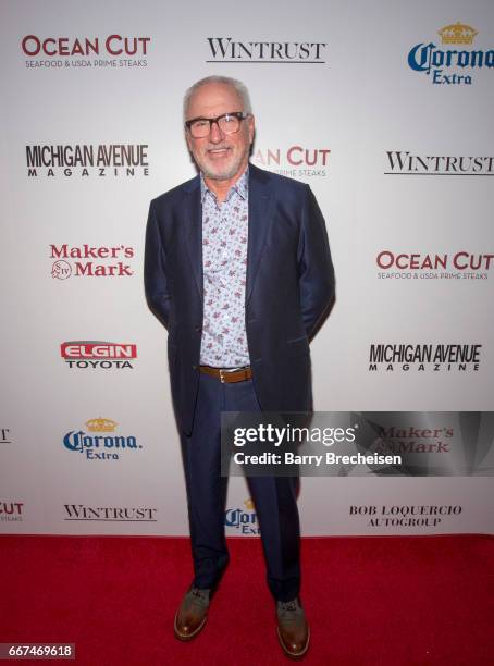 Joe Maddon during the Michigan Avenue Magazine's cover party at Ocean Cut on April 11, 2017 in Chicago, Illinois.