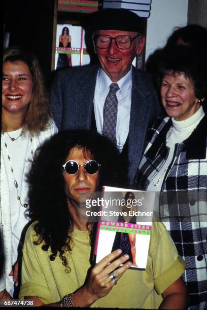 Alison Berns, Howard Stern, Ben Stern and Ray Stern at book signing for Private Parts at Barnes and Noble, New York, New York, October 14, 1993.