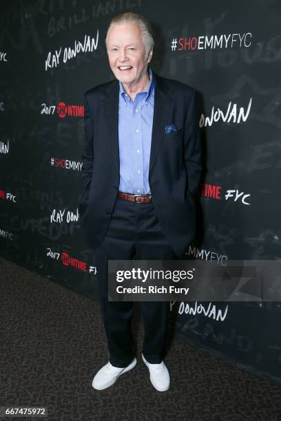 Actor Jon Voight attends Showtime's "Ray Donovan" season 4 FYC event at the DGA Theater on April 11, 2017 in Los Angeles, California.
