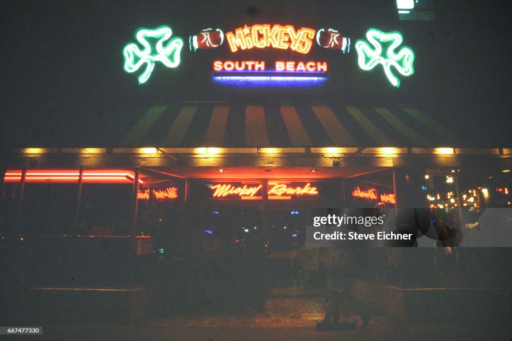Mickey Rourke Bar Mickey Rourke's Bar exterior, Miami, Florida, 1994. News Photo - Getty ...