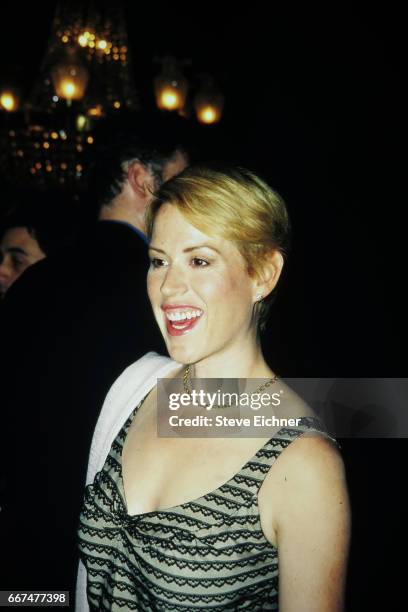 Molly Ringwald at premiere of Planet of the Apes, New York, New York, July 23, 2001.