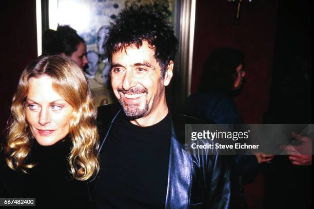 Beverly D'Angelo and Al Pacino at premiere of the Insider, New York, New York, November 1999.