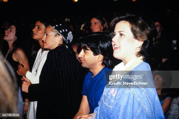 Madonna, Alek Keshishian, Ingrid Casares and Rosie O'Donnell at Lifebeat benefit at Baecon Theatre, New York, New York, June 24, 1994.