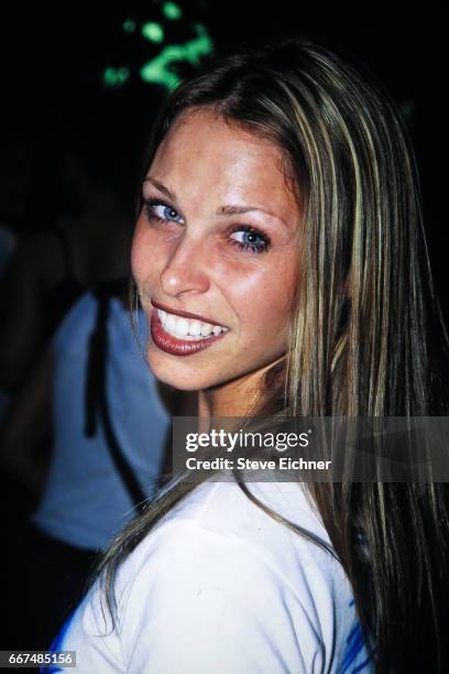 Kimmi Kappenberg at Shop Nior event, New York, New York, June 19, 2001.