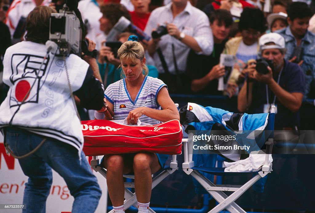 Chris Evert At US Open