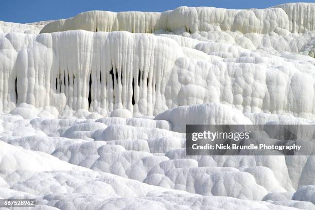 turkey, pamukkale, pools and terraces - pamukkale stock pictures, royalty-free photos & images