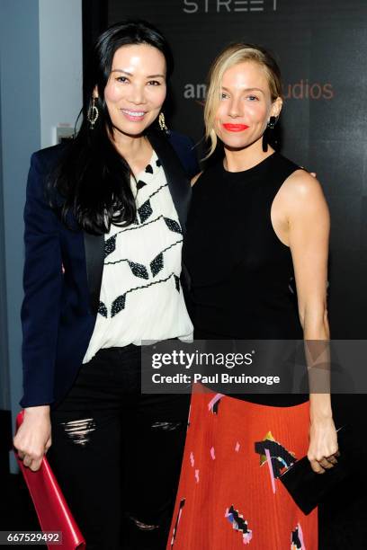 April 11: Wendi Murdoch and Sienna Miller attend Amazon Studios & Bleecker Street Host a Screening of "The Lost City of Z" at SAG-AFTRA on April 11,...