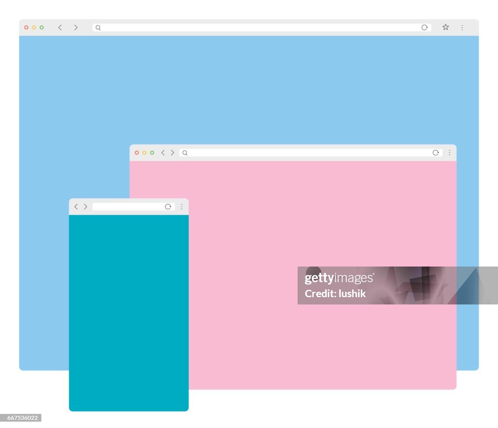 Web Browser Windows-sjabloon