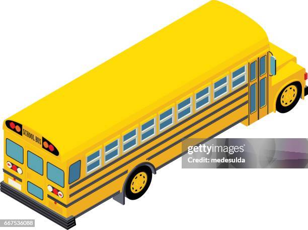 school bus - truck rear view mirror stock illustrations