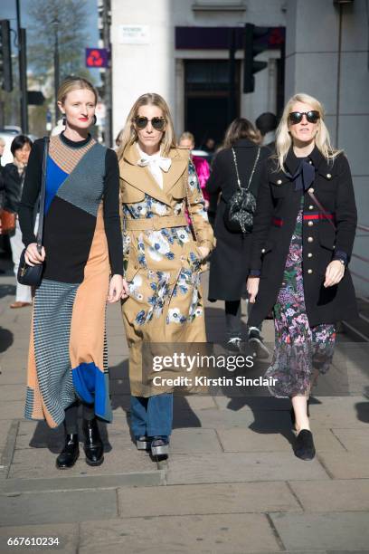 Photographer and Model Candice Lake wears a Roksanda Ilincic dress, Altuzarra bag and Jimmy Choo shoes with Contributing editor for Vogue US Alice...