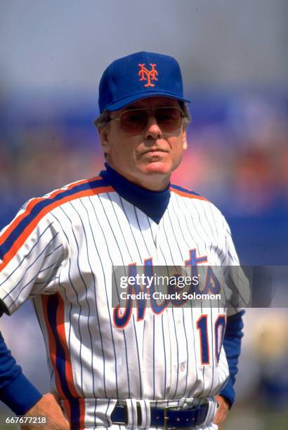Portrait of New York Mets manager Jeff Torborg during game vs Montreal Expos at Shea Stadium. Flushing, NY 4/10/1992 CREDIT: Chuck Solomon