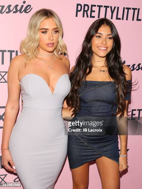 Anastasia Karanikolaou and Madison Beer attend the PrettyLittleThing Campaign launch for PLT SHAPE with brand Ambassador Anastasia Karanikolaou on...