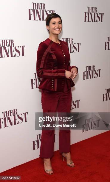 Gemma Arterton attends a special screening of "Their Finest" at the BFI Southbank on April 12, 2017 in London, England.