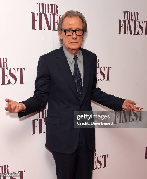 Bill Nighy attends a special screening of "Their Finest" at the BFI Southbank on April 12, 2017 in London, England.